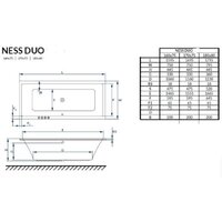 Ванна Excellent Ness Duo 170x75 - Превью изображения №3 — Интернет-магазин Time-Shop