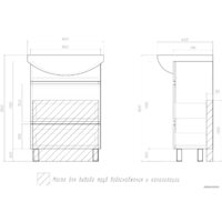  Vigo Тумба Wing 600-0-2 (Балтика) белый - Превью изображения №2 — Интернет-магазин Time-Shop