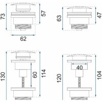 Сифон Rea Klik-Klak REA-A8541 (розовое золото) - Превью изображения №6 — Интернет-магазин Time-Shop