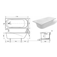 Ванна Эстет Alfa 170x75 Silk ФР-00014392 - Превью изображения №6 — Интернет-магазин Time-Shop