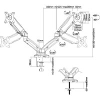 Кронштейн для монитора Ultramounts UM705 (черный) - Превью изображения №3 — Интернет-магазин Time-Shop