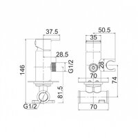 Гигиенический душ Gross Aqua Bidet Evo GA042602MW - Превью изображения №4 — Интернет-магазин Time-Shop