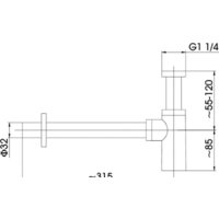 Сифон Armatura 600-003-81 - Превью изображения №2 — Интернет-магазин Time-Shop