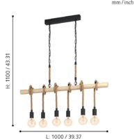 Подвесная люстра Eglo Youngstown 43319 - Превью изображения №3 — Интернет-магазин Time-Shop