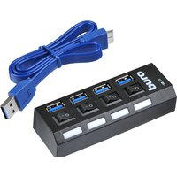 USB-хаб Buro BU-HUB4-U3.0-L - Превью изображения №4 — Интернет-магазин Time-Shop