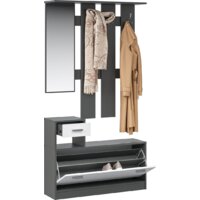 Стенка Империал Интер (антрацит/белый) - Превью изображения №2 — Интернет-магазин Time-Shop