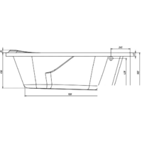 Ванна Ventospa Nika 170x115R - Превью изображения №3 — Интернет-магазин Time-Shop