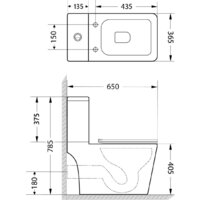 Унитаз напольный Lauter W09 P-TRAP 21900001 + гигиенический душ Jet 21TZ232BM (горизонтальный выпуск) - Превью изображения №20 — Интернет-магазин Time-Shop
