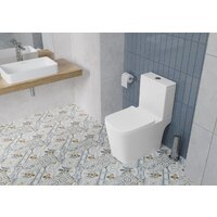 Унитаз напольный Lauter W09 P-TRAP 21900001 + гигиенический душ Jet 21TZ232BM (горизонтальный выпуск) - Превью изображения №15 — Интернет-магазин Time-Shop