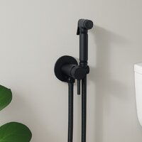 Унитаз напольный Lauter W09 P-TRAP 21900001 + гигиенический душ Jet 21TZ232BM (горизонтальный выпуск) - Превью изображения №16 — Интернет-магазин Time-Shop