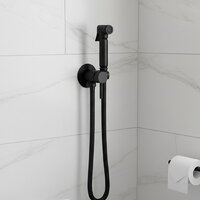 Унитаз напольный Lauter W09 P-TRAP 21900001 + гигиенический душ Jet 21TZ232BM (горизонтальный выпуск) - Превью изображения №17 — Интернет-магазин Time-Shop