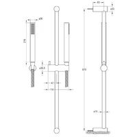 Душевая гарнитура Deante Karbo NCC B51K - Превью изображения №4 — Интернет-магазин Time-Shop