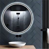  Алмаз-Люкс Зеркало Cairo Blaсk 80dh-6 (с подсветкой, датчиком движения и подогревом) - Превью изображения №6 — Интернет-магазин Time-Shop