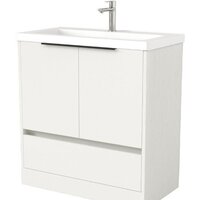 Дабер Тумба под умывальник 017 Тобага/Эридан 80 Т17.8Т.0.5Ч (белый древесный/ручка черная)