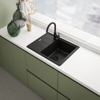 Кухонная мойка Franke Basis BFG 611-62 114.0693.558 (черный матовый) - Превью изображения №2 — Интернет-магазин Time-Shop