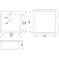 Кухонная мойка Granula 5102 (базальт) - Превью изображения №2 — Интернет-магазин Time-Shop