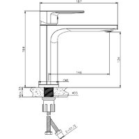 Умывальник Lauter 21441B + Reef 21CK678BS - Превью изображения №7 — Интернет-магазин Time-Shop