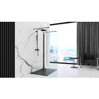 Душевой поддон Rea Stone 100x80 (черный) - Превью изображения №6 — Интернет-магазин Time-Shop