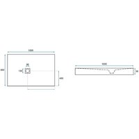 Душевой поддон Rea Stone 100x80 (черный) - Превью изображения №8 — Интернет-магазин Time-Shop