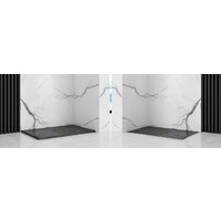 Душевой поддон Rea Stone 100x80 (черный) - Превью изображения №4 — Интернет-магазин Time-Shop