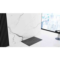 Душевой поддон Rea Stone 100x80 (черный) - Превью изображения №5 — Интернет-магазин Time-Shop