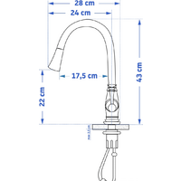 Смеситель Rea Deco REA-B0182 (ченый) - Превью изображения №7 — Интернет-магазин Time-Shop