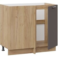 Шкаф напольный Трия Габриэлла 1Н9У (дуб крафт золотой/муссон) - Превью изображения №2 — Интернет-магазин Time-Shop