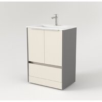  Дабер Тумба под умывальник 017 WeltWasser Deilbach 7517-70 Т17.7W.0.19Б (бежевый/серый/ручка белая) - Превью изображения №2 — Интернет-магазин Time-Shop