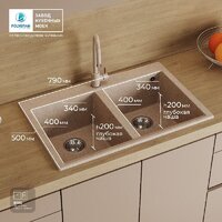 Кухонная мойка Polygran Brig 790 (песочный) - Превью изображения №11 — Интернет-магазин Time-Shop