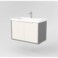  Дабер Тумба под умывальник 018 Тобага/Эридан 80 Т18.8Т.0.19Б (бежевый/серый/ручка белая) - Превью изображения №2 — Интернет-магазин Time-Shop