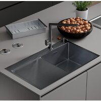 Roxen Vespa 560230-70RB PVD графит (с коландером и дозатором)