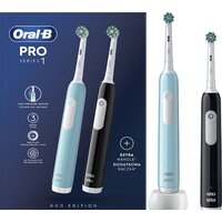 Oral-B Pro Series 1 D305.523.3H (2 шт, черный/бирюзовый)
