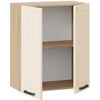 Шкаф навесной Трия Лорас 1В6 (дуб крафт золотой/холст брюле) - Превью изображения №2 — Интернет-магазин Time-Shop