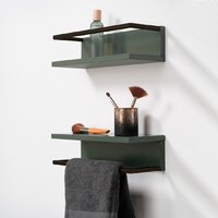  Lauter Полка Lea с рейлингом (серо-зеленый полуматовый) - Превью изображения №3 — Интернет-магазин Time-Shop