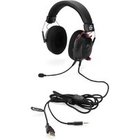 Наушники Оклик HS-L305G (черный/красный) - Превью изображения №3 — Интернет-магазин Time-Shop