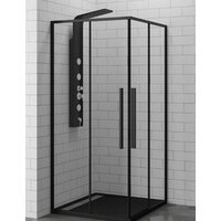 RGW SV-31B 80x80 (черный/прозрачное стекло)