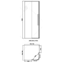 Душевой уголок RGW SV-31B 80x80 (черный/прозрачное стекло) - Превью изображения №2 — Интернет-магазин Time-Shop
