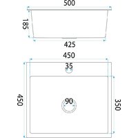 Кухонная мойка Rea ZLE-06003 (без смесителя) - Превью изображения №7 — Интернет-магазин Time-Shop