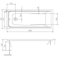 Каркас AM.PM Gem W90A-150-070W-R - Превью изображения №2 — Интернет-магазин Time-Shop
