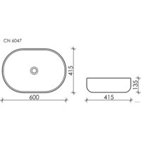 Умывальник Ceramica Nova Element CN6047MH - Превью изображения №8 — Интернет-магазин Time-Shop