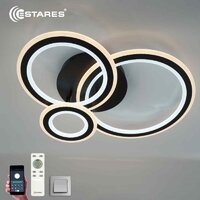 Припотолочная люстра Estares Triplex Round 108W 3R-APP-713x492x128-BLACK/WHITE-220-IP20 - Превью изображения №4 — Интернет-магазин Time-Shop