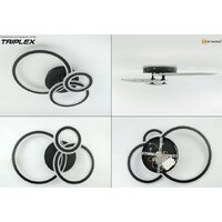 Припотолочная люстра Estares Triplex Round 108W 3R-APP-713x492x128-BLACK/WHITE-220-IP20 - Превью изображения №2 — Интернет-магазин Time-Shop