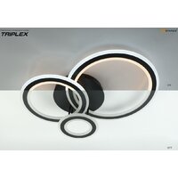 Припотолочная люстра Estares Triplex Round 108W 3R-APP-713x492x128-BLACK/WHITE-220-IP20 - Превью изображения №3 — Интернет-магазин Time-Shop