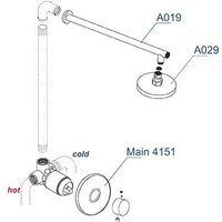 Душевая система  Wasserkraft A12429 - Превью изображения №3 — Интернет-магазин Time-Shop