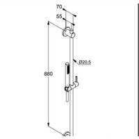 Душевой гарнитур  Kludi Nova Fonte 2084039-15 - Превью изображения №2 — Интернет-магазин Time-Shop