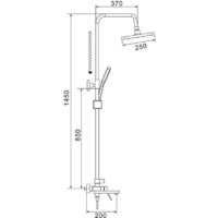 Душевая система  Shevanik S4336 - Превью изображения №2 — Интернет-магазин Time-Shop