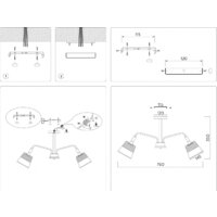 Люстра средней высоты Ambrella light TR4737/3 WH/LW - Превью изображения №8 — Интернет-магазин Time-Shop