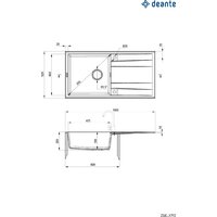 Кухонная мойка Deante ZQE_G713 - Превью изображения №2 — Интернет-магазин Time-Shop