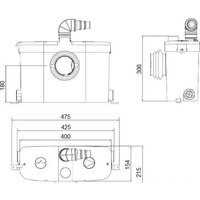 Канализационная установка Jemix STP-Optima - Превью изображения №2 — Интернет-магазин Time-Shop