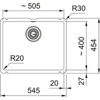 Кухонная мойка Franke KubusX KXK 110-51 126.0738.293 (матовый черный) - Превью изображения №2 — Интернет-магазин Time-Shop